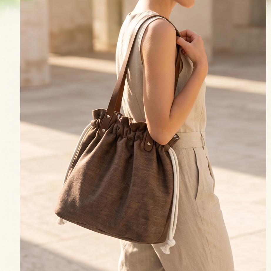 Bucket Bag XL braun