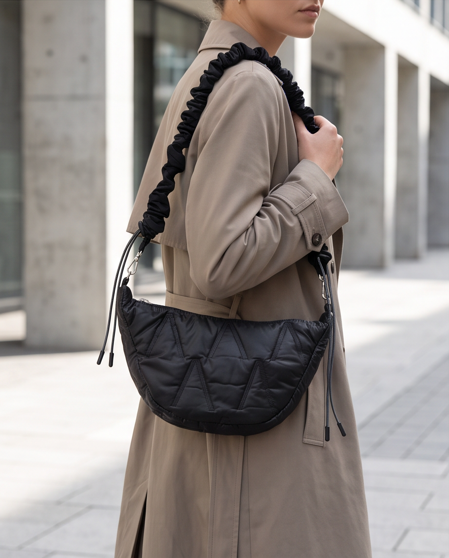 Luna-Bag schwarz wattiert V