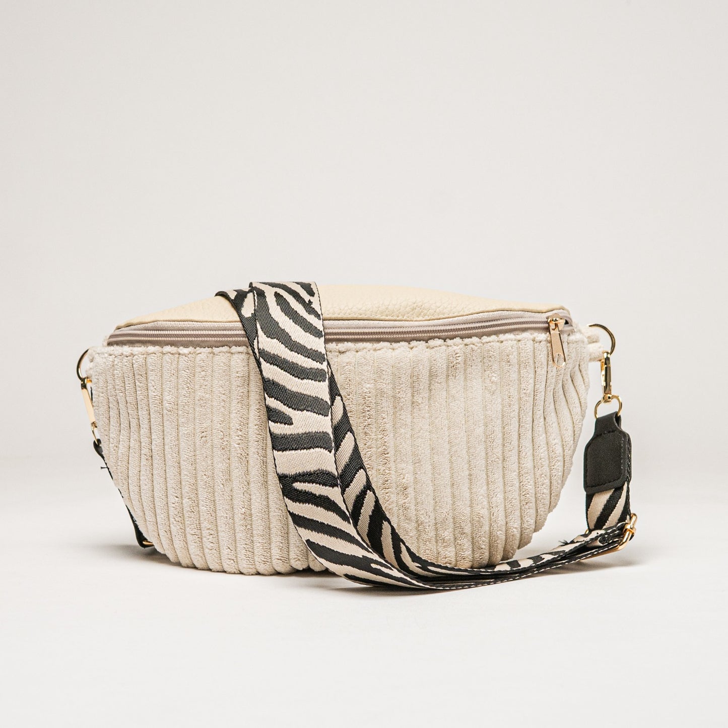 Bauchtasche beige Kord