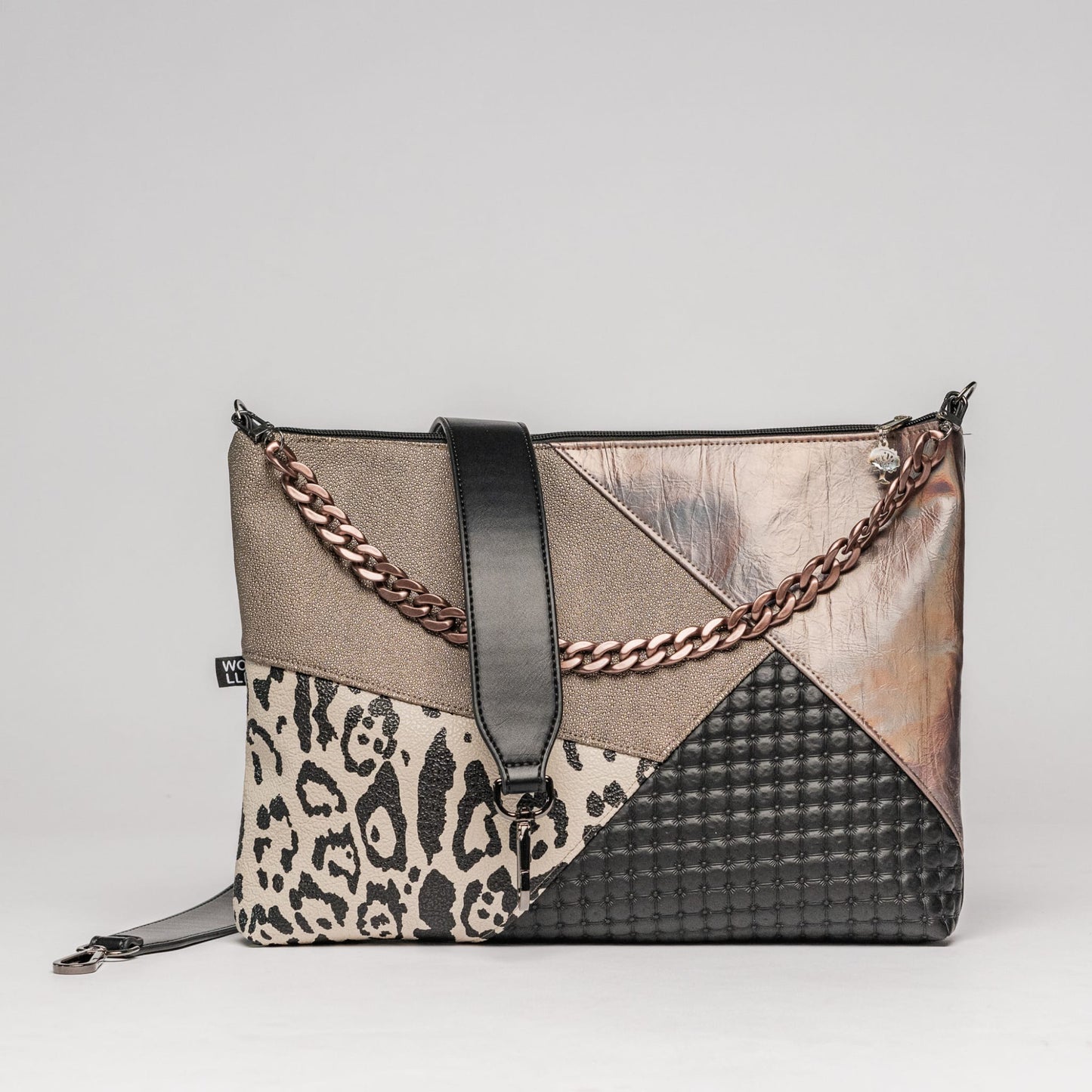 Cross-Body-Bag beige leo