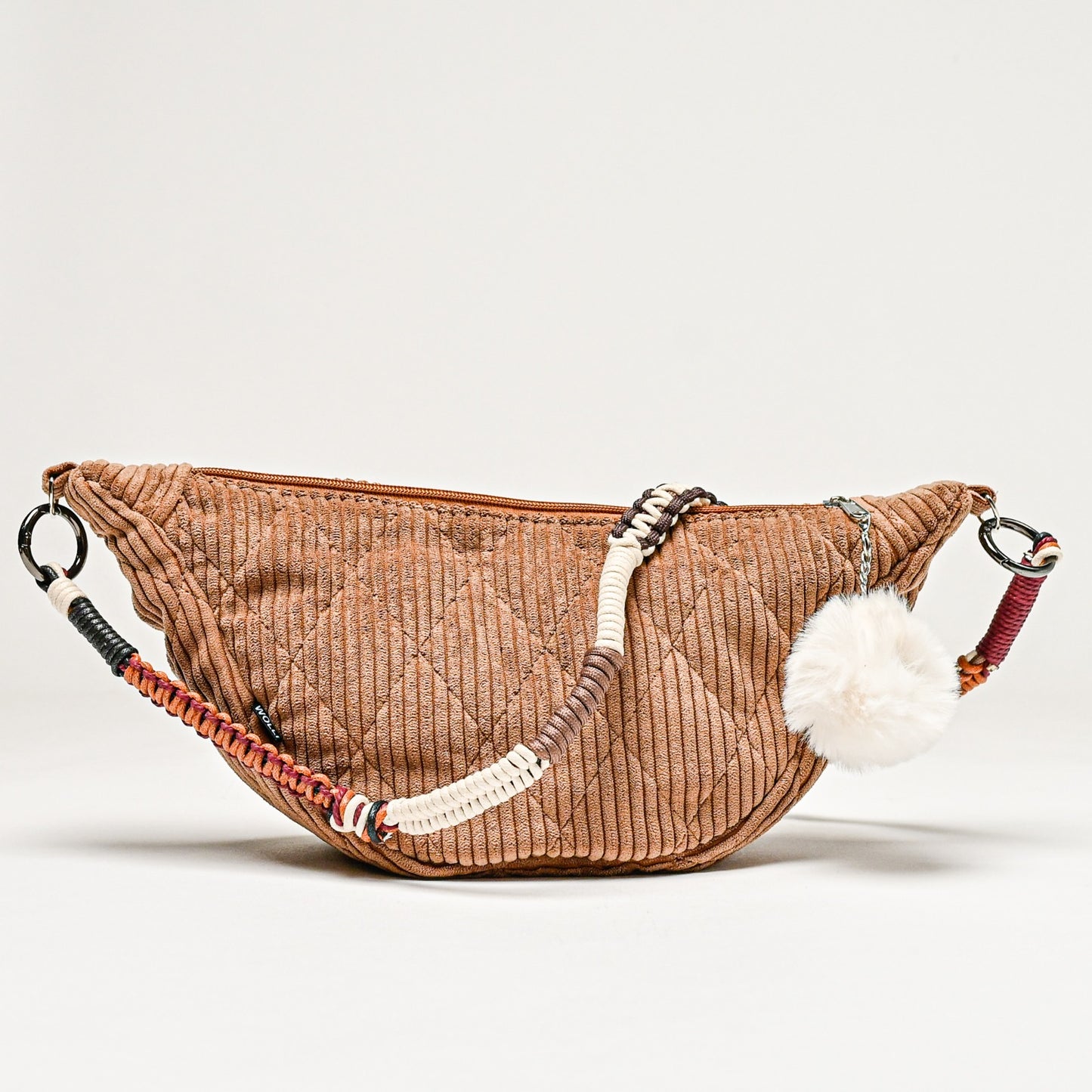 Luna-Bag camello gesteppt