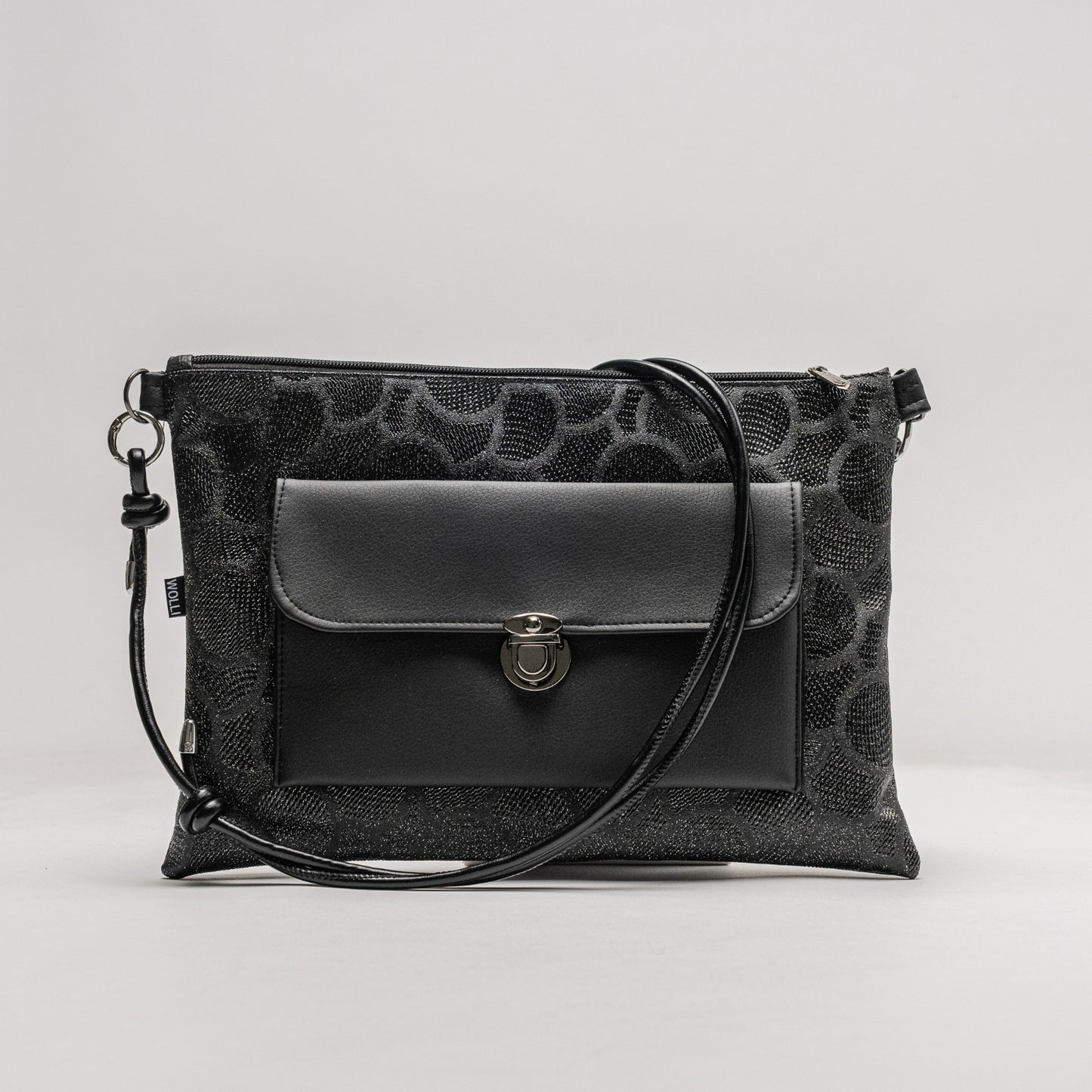 Summer-BAG XL schwarz Glitzerkreise