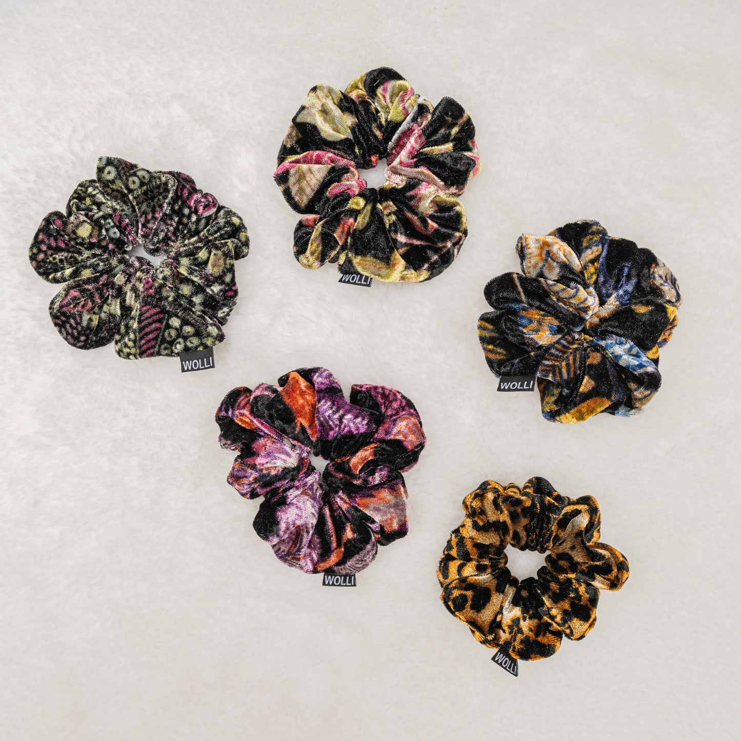 Scrunchie samt bunt