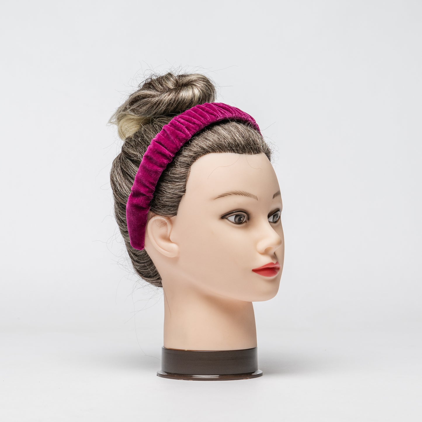 Haarreif Samt pink