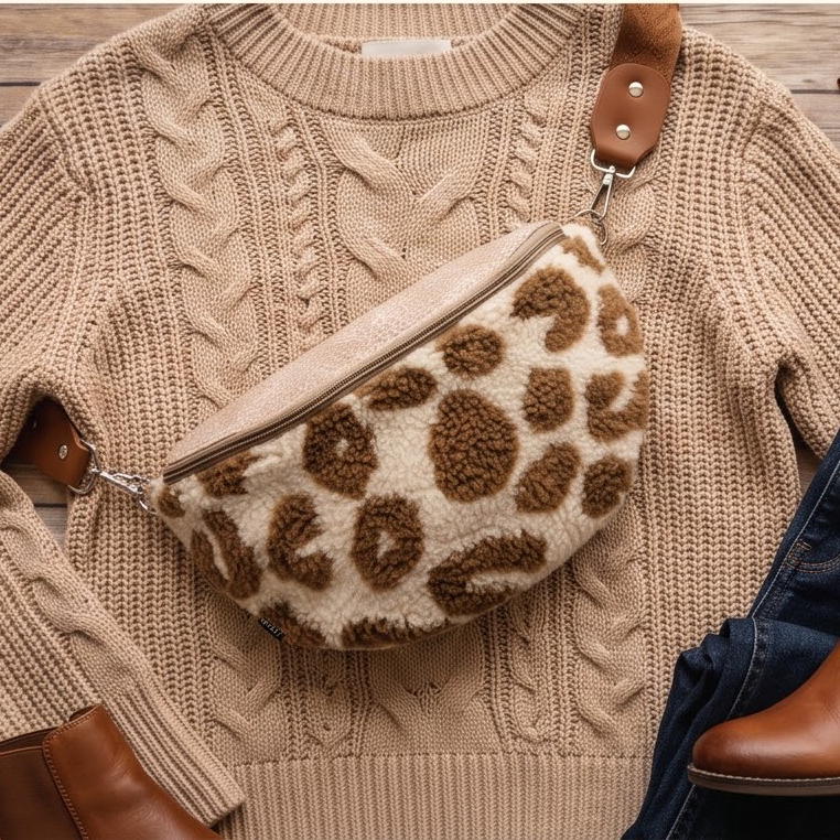 Bauchtasche Leo beige