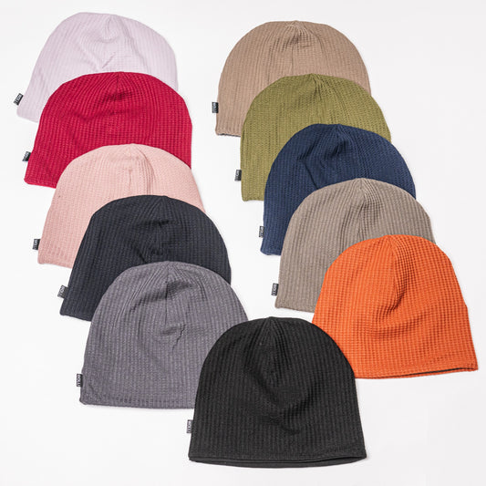 Beanie UNI Baumwolle Waffeljersey