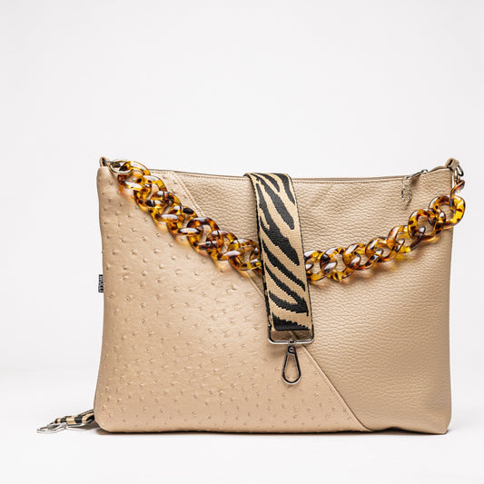 Mini-Cross-Body-Bag beige Strauss