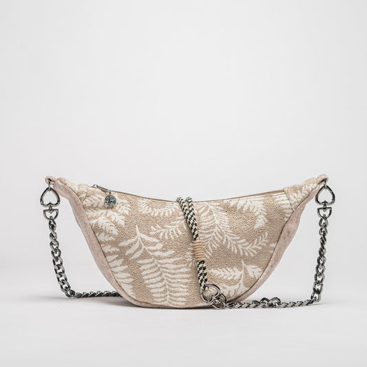 Luna-Bag beige Blätter
