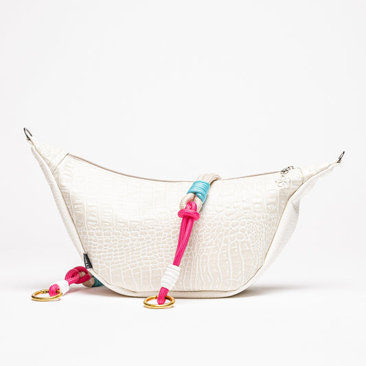 Luna-Bag Kunstleder weiss