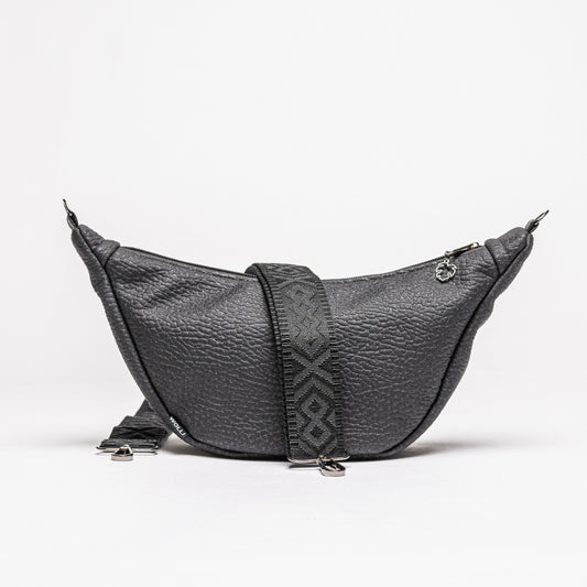 Luna-Bag Kunstleder schwarz matt