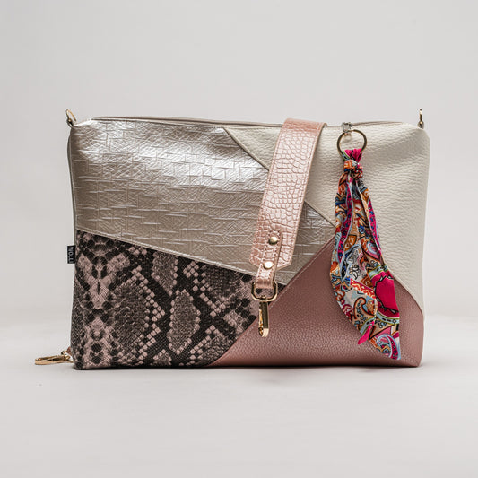 Cross-Body-Bag rosa Perlmutt