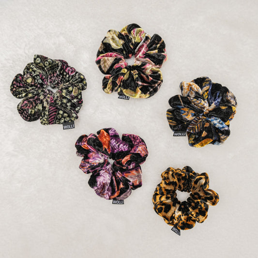 Scrunchie samt bunt