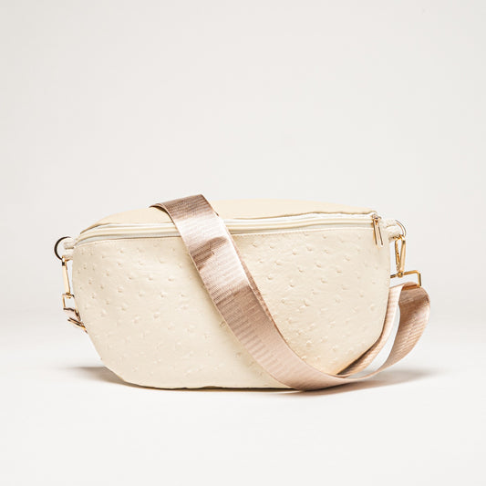 Bauchtasche creme Strauß