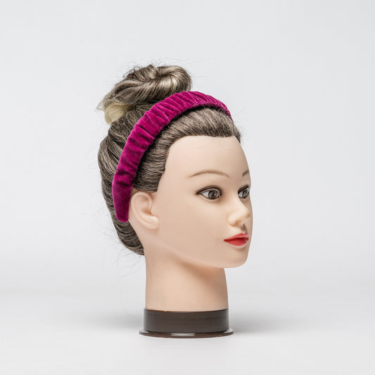 Haarreif Samt pink